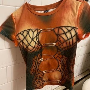 Y2K trendy short sleeve top